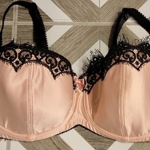 Sexy Pink / Black Lace Bra